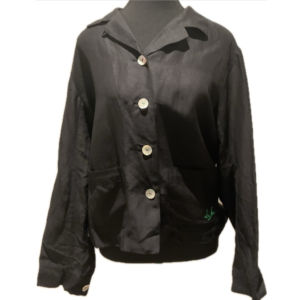 ARITZIA Le Fou by Wilfred Linen Mix Buttoned light Shirt Jacket.